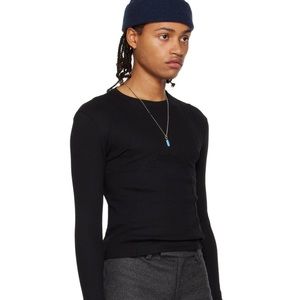 K.NGSLEY White Dani ribbed Long Sleeve T-Shirt SSENSE